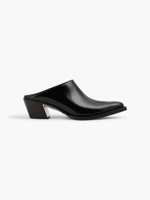 3.1 Phillip Lim Downtown glossed-leather mules