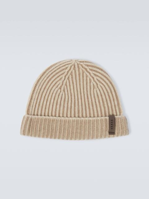 SEASE Dinghy ribbed-knit cashmere beanie