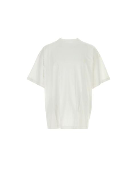 GUCCI GUCCI $850 White Silk Embroidered T-Shirt New & Authentic (M