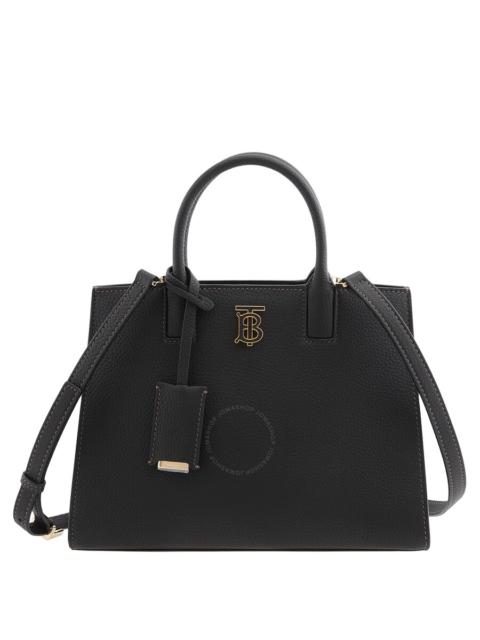 Burberry Black Frances TB Plaque Tote Bag