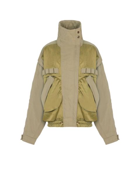 Balmain Cotton and twill bomber jacket