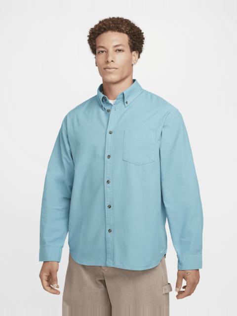 Nike Life Men's Long-Sleeve Oxford Button-Down Shirt