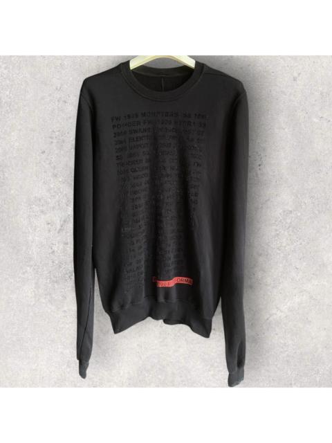 Rick Owens Fall 2020 "PERFORMA” Text Print Sweater