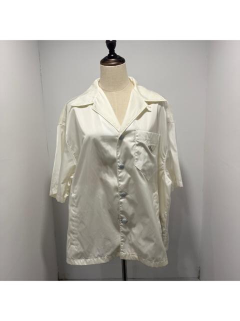 Prada Prada Nylon Triangle Logo Short Sleeve Shirt