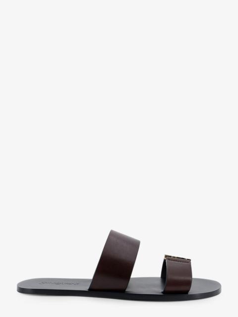 SAINT LAURENT Saint Laurent Babylone Leather Sandals