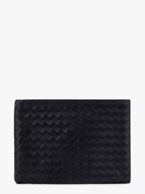 Bottega Veneta Bottega Veneta Woven Leather Pochette Black