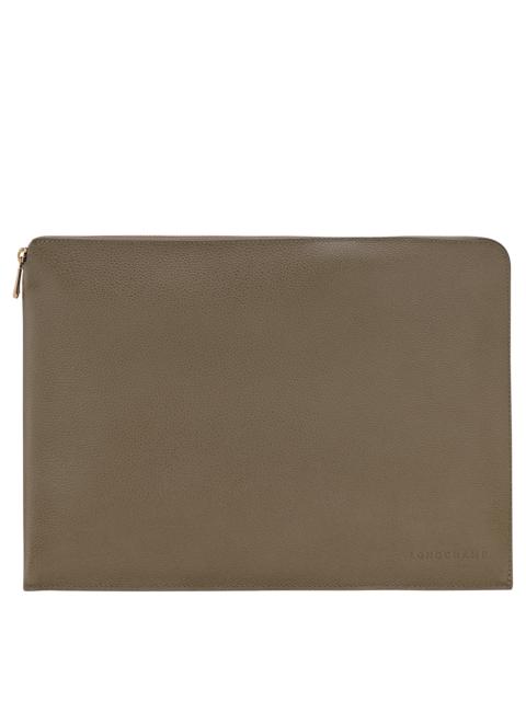 Longchamp Le Foulonné Laptop case Caper - Leather