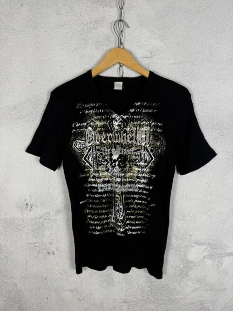 Other Designers Japanese Brand - Corn Flake Y2K Dark Aesthetic Ribbed Tshirt Gothic Cross