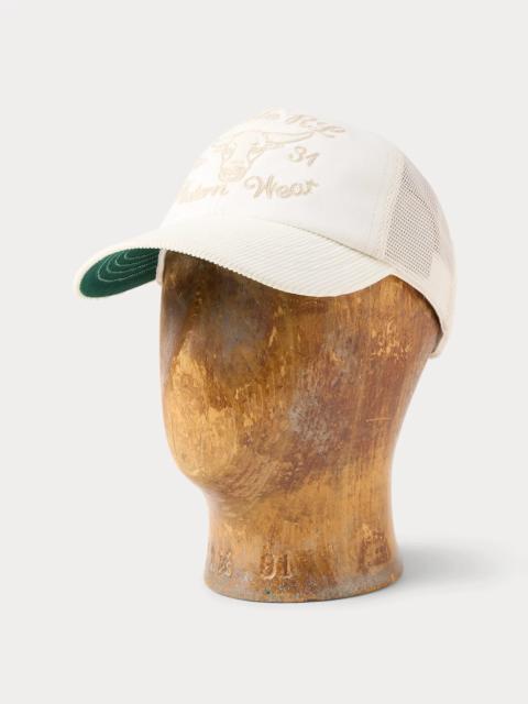 RRL by Ralph Lauren Corduroy-Bill Twill Trucker Cap