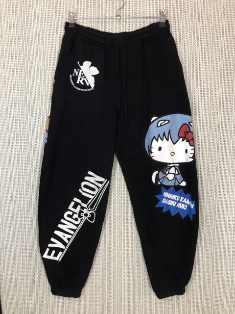Other Designers Anime × Japanese Brand × Vintage - 🔥RARE🔥EVANGELION (REI&ASUKA) x HELLO KITTY SWEATPANT/JOGGER‼️