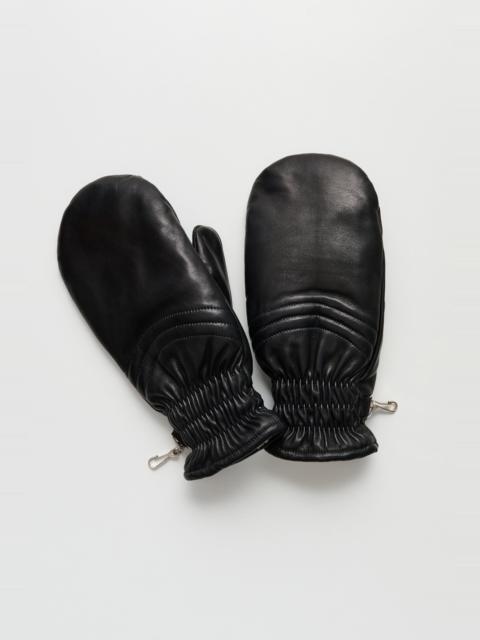 Our Legacy Spheric Mittens Black Nappa Leather