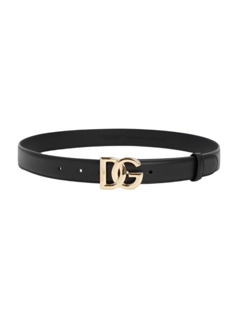 Dolce & Gabbana Logo Leather Belt
