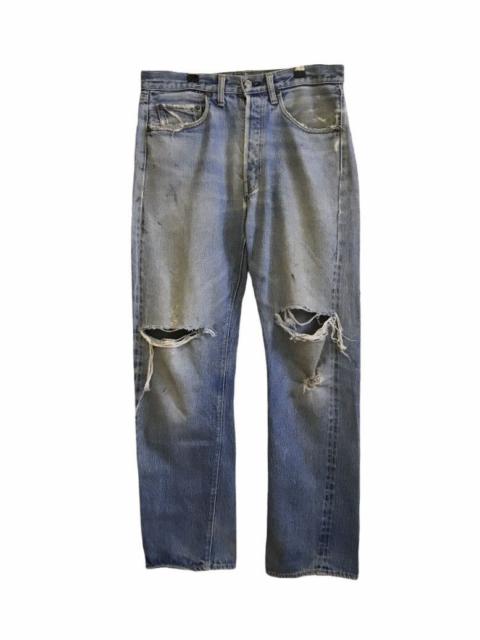 Other Designers Distressed Denim - Vintage Rindem 70s Levi’s Lot 501 Grunge Selvedge Jeans
