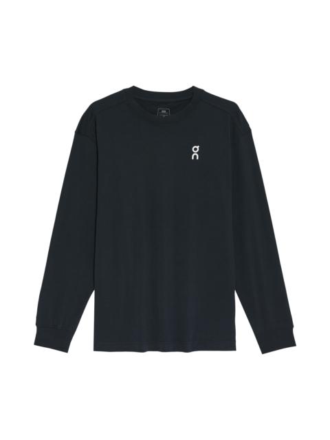 On Club T Oversize Long Sleeve Organic Cotton T-Shirt in Black at Nordstrom