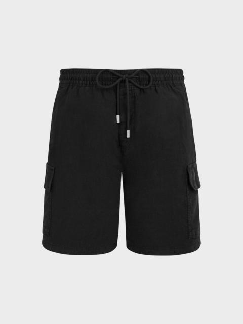 Vilebrequin MEN LINEN BERMUDA SHORTS CARGO POCKETS