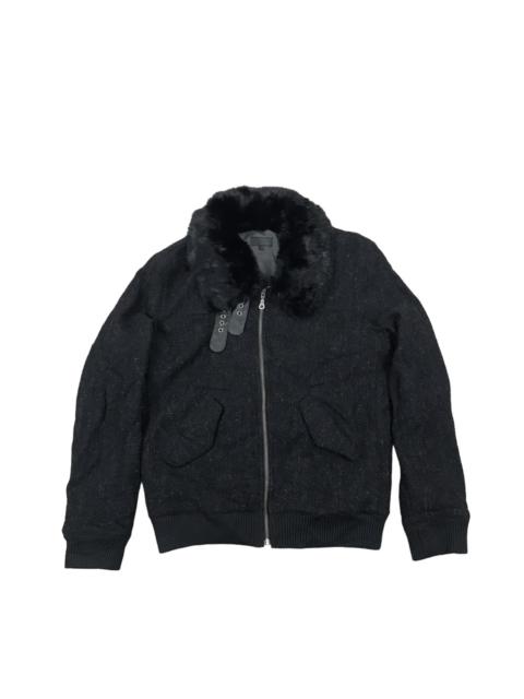 BEAMS PLUS Vintage Beams Faux Fur Wool Jacket