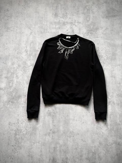SAINT LAURENT Saint Laurent Paris 14AW Black Chain Long-Sleeve Sweater