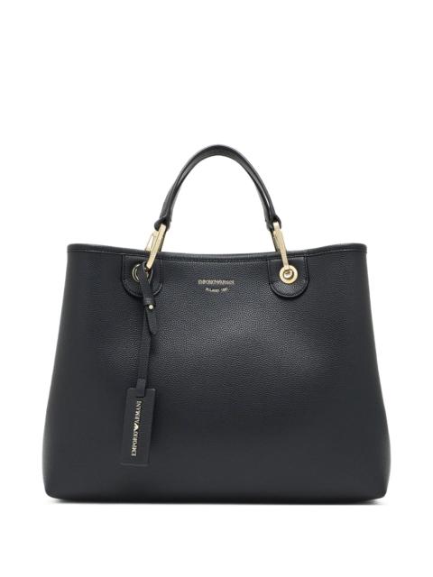 EMPORIO ARMANI Emporio Armani Medium Grain-leather Tote Bag
