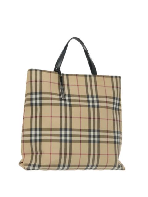 Burberry Burberry Nova Check Tote Bag Pvc Beige