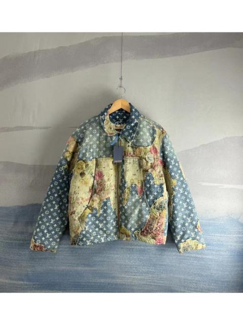 Louis Vuitton Louis Vuitton Floral Distressed Patchwork Denim Jacket