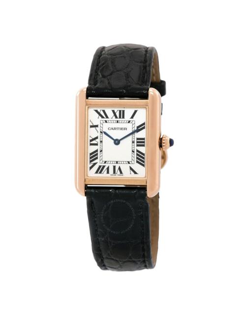Pre-owned Pre-owned Cartier Tank Solo XL Automatic 18kt Pink old Men's Watch W5200026