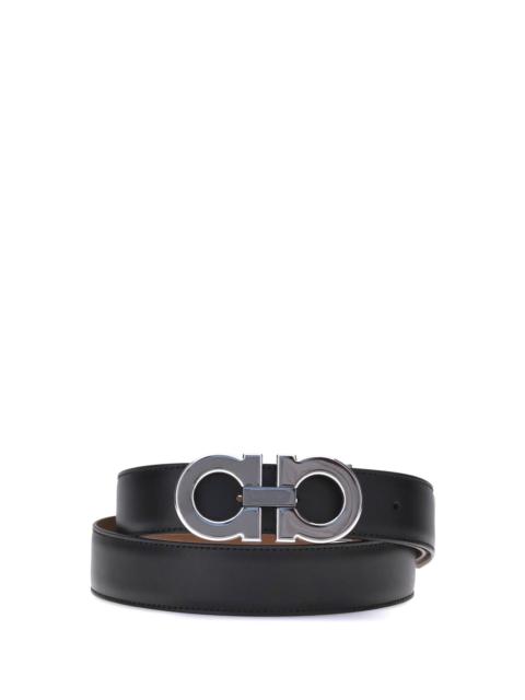 FERRAGAMO Ferragamo Gancini Reversible Belt Black Men