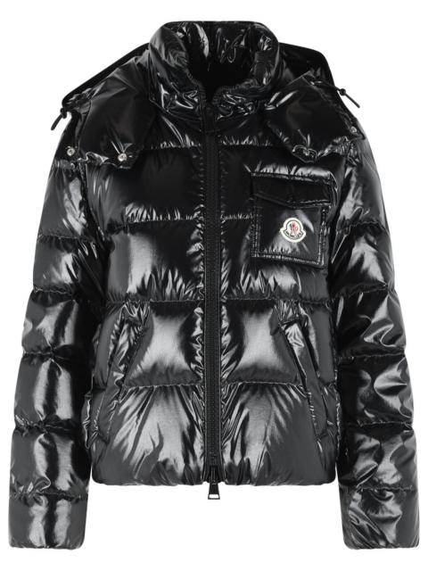Moncler Moncler Short 'Andro' Hooded Down Jacket In Black Polyamide Women