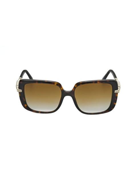 BVLGARI Bvlgari Ladies Black Rectangular Sunglasses 0BV8237B-5500E2-1