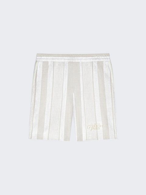 Givenchy New Board Shorts White And Beige