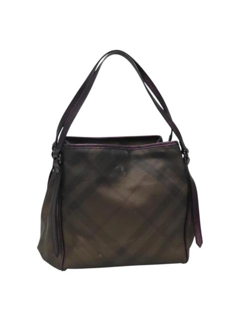 Burberry Burberry Nova Check Tote Bag Pvc Brown