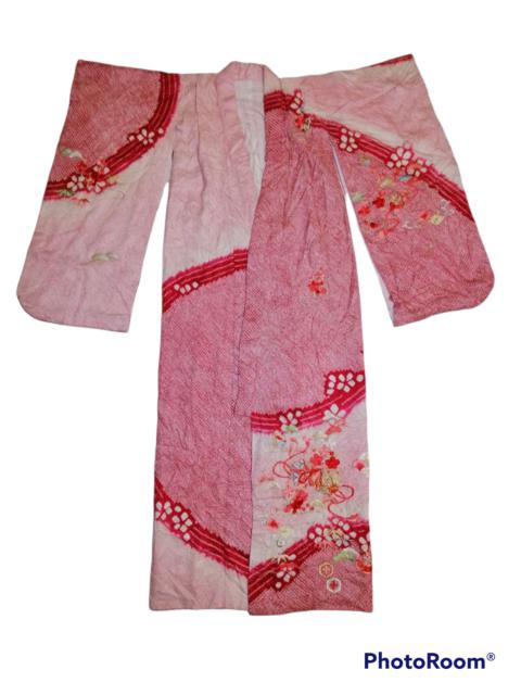 Other Designers Traditional Weatherwear - 🎊Vtg kimono japanese Nice floral design golden thread/stich