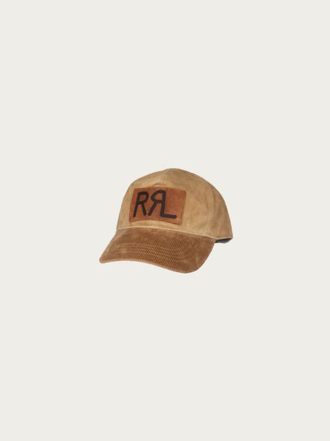 RRL by Ralph Lauren Roughout Suede Cap - Tan
