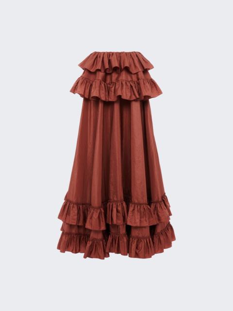 Chloé Ruffle Skirt Cedar Pink