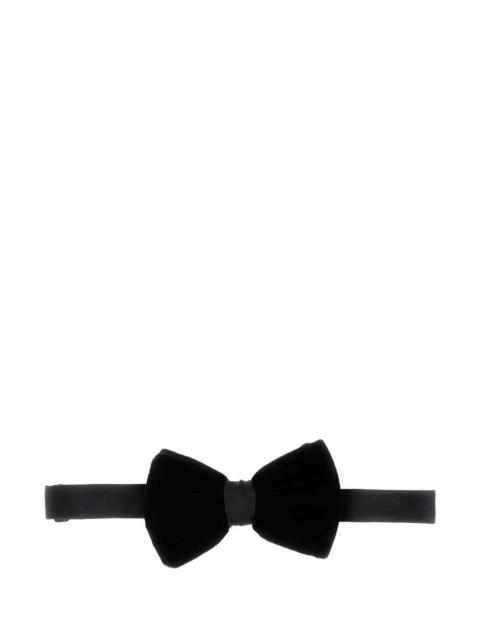 GIORGIO ARMANI Giorgio Armani Men Black Stretch Velvet Bow Tie