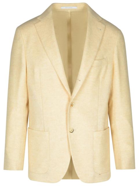 Other Designers Eleventy Blazer In Cream Wool And Cashmere Blend Men