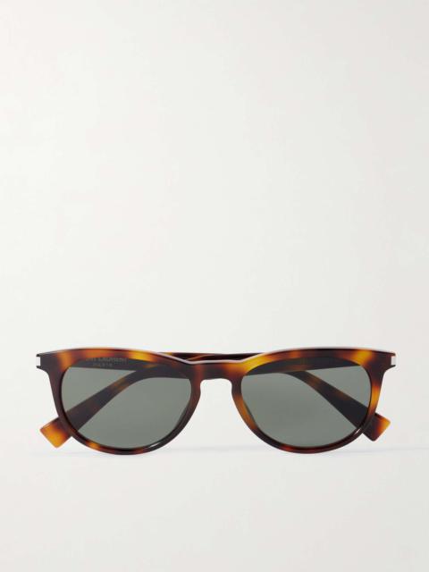 Round-Frame Tortoiseshell Recycled-Acetate Sunglasses