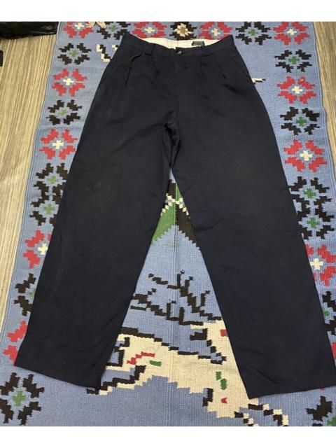 GIORGIO ARMANI VINTAGE BLUE BLACK GIORGIO ARMANI BAGGY PANT