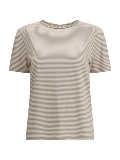 Brunello Cucinelli Striped Jersey T-shirt