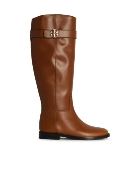 TORY BURCH Tory Burch 'LOCK Ridin' Brown Leather Boots