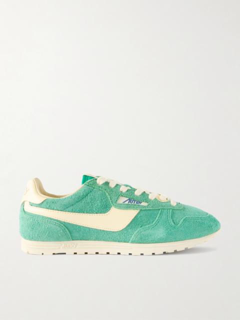 AUTRY Windspin Leather-trimmed Suede Sneakers