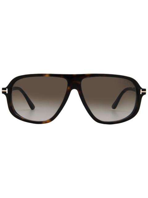 TOM FORD Tom Ford Guillaume Roviex Gradient Navigator Men's Sunglasses FT1208 52K 61