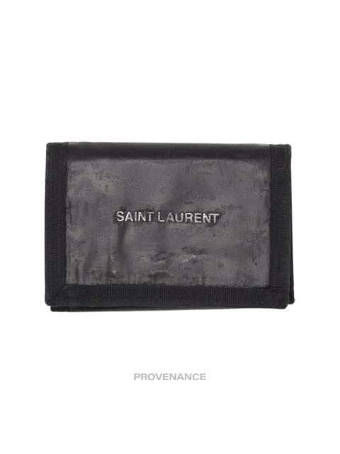SAINT LAURENT Saint Laurent Paris SLP Trifold Wallet - Black Technical