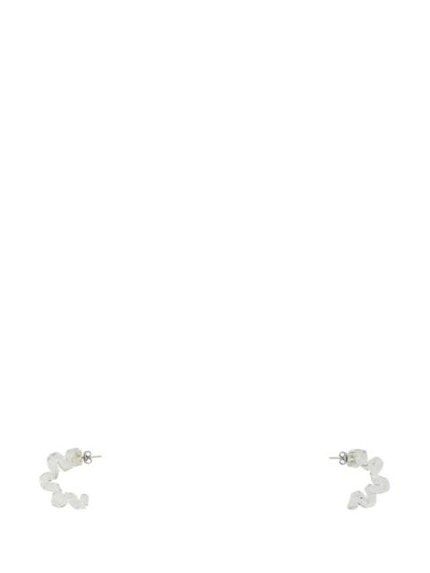 Bottega Veneta Bottega Veneta Women Transparent Glass Turn Earrings