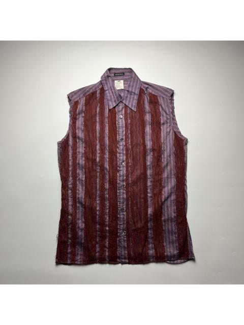 Ann Demeulemeester Ann Demeulemeester Mesh Striped Button up Shirt