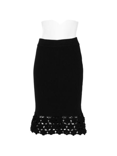 GANNI Ganni Women Crochet Long Skirt