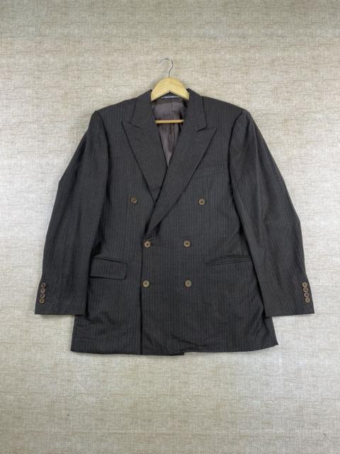 Other Designers Christian Dior Monsieur - Vintage Christian Dior Double Collar Harringbone Wool Blazer
