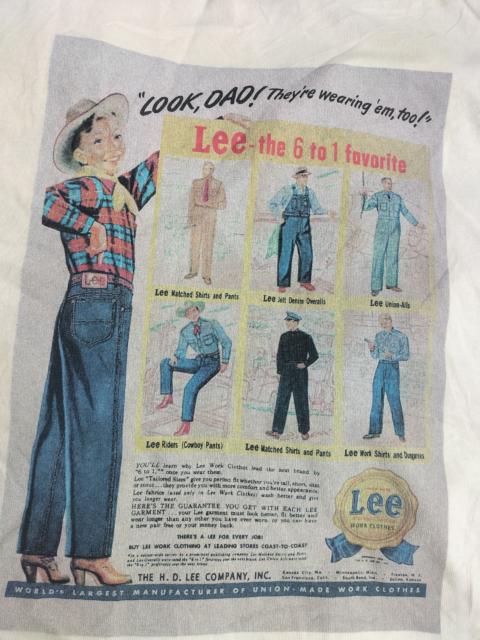 Other Designers Vintage Lee Riders Workwear Anniversary Tshirts cowboy