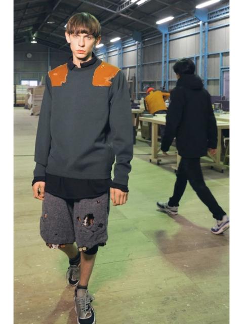 Kolor Kolor F/W’19 Hunter Crew Wool Sweater