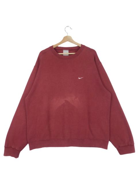 Nike Vintage Nike Swoosh Red Sun Faded Sweatshirts Crewneck