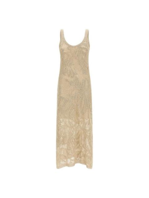 Brunello Cucinelli BRUNELLO CUCINELLI Beige Linen/Cotton Dress New & Authentic